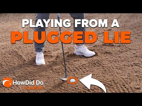How to play from a PLUGGED LIE in a bunker | HowDidiDo Academy