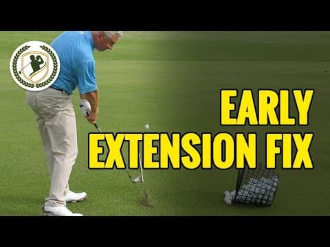 GOLF SWING EARLY EXTENSION FIX WITH DRILLS