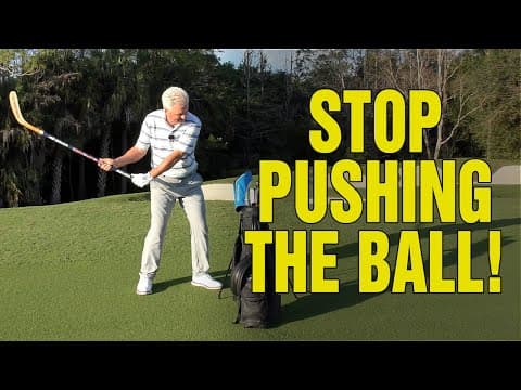 🔥 STOP Pushing the Golf Ball to the Right (HOCKEY STICK + NEW DRILLS)!! 🔥