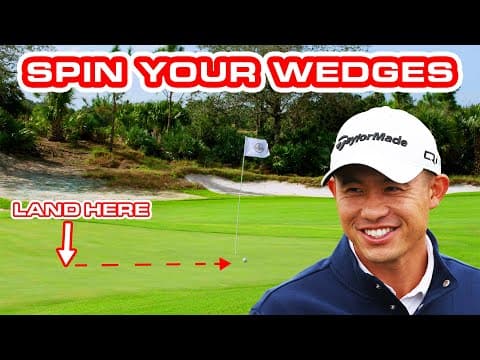 Collin Morikawa's Secret To Spinning 50-Yard Wedge Shots | TaylorMade Golf